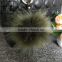 Phone Decoration Accessories Artificial Wool Fur Pom Fluffy Ball Keychain Manufacturers In China