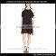 Top quality fashionable beaded cold shoulder dress for bridesmaid dress