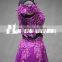 Customized Appliques Black Fat Women Floor Length Long Two Piece Prom Dress
