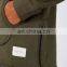 Khaki Asymmetrical Sweatshirt With Side Zipper