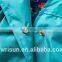 2017 High Quality Children Green Custom Jacket Kids Flowers Print Raincoat