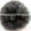 Fashion Charm Genuine fox Fur pom pom ball for keychain/ handbag pendant