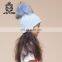 Superior Stable With Braids Fur Ball Beanie Hat