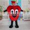 2016 high quality customed apple mascot costume for adults