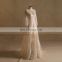 Elegant A-line Long Sleeves Boho Lace Wedding Dress With Chapel Train