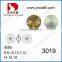 Jet color round rivoli point back crystal stones for fancy jewelry