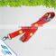 Popular dye sublimation lanyard with various/double hooks, printing custom logo neck lanyards for events