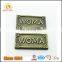 Guangdong Factory Wholesale Custom Cheap Hardware Bag Accessories Gold Letter Logo Plate