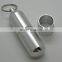 105*25mm Toothpick Holder Pocket Waterproof Aluminium Alloy Box Metal Pill Case with Key Ring