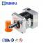 Gear ratio 3:1 40mm mini flat electric doubl shaft reduct for mixer and winch excav swing planetary gearbox