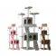China supplier multiple colors cat scratching tree house cat climbing post jumping rack