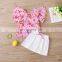 2020 Summer Girls' Set Cartoon Printed Short-Sleeved Top and Skirt