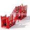 PE board fire truck children's entertainment slide equipment