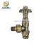 Traditional Antique Victorian Style Thermostatic lockshield  TRV Set of Pair Brass with copper Finish Angled Radiator Valve