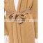 Wholesale Beige Long Knit Sweaters Robe Femme