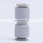 Factory Supply PU Series Straight Union Quick Connect Plastic Push In Tube Multi-size Air Connector China Pneumatic Fittings