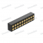 Denentech 1.27mm pitch Dual Row H2.0mm Straight SMT PogoPin connector