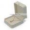 Factory direct supply white color leather convex edge jewelry box pendent box