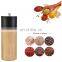 Natural Wood Pepper Mill and Salt Grinder Set pepper mill kit Manual Wooden Rotor with Adjustable Coarseness