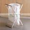 New Design Foldable Storage Recycle Bin Wooden Bathroom Clothes Bin Kitchen Trash Can