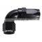 90 Degree End Adapter,  Aluminum AN8 Swivel Fitting Hose