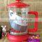 colourful plastic glass press coffee maker coffee pot promotional gifts