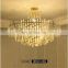 Luxury Brass Chandelier Lighting Round Golden Lamparas LED Pendant Light Home Decor Pendant Lamp