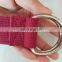 100% Cotton Yoga Strap with Adjustable D-Ring, Improve Flexibility & Strength for Yoga Stretching Fitness