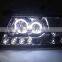 Hot sale upgrade led angel eyes headlamp headlight for Mitsubishi Pajero V73 V77 head lamp head light 2000-2012