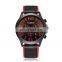CURREN Brand men's watch luminous small three - stitch leather men's watch sport waterproof quartz watch