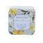 small square cosmetic package metal soap tin box