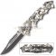 8.5 Inch quality stainless steel folding pocket knife with combat survival knife
