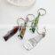 Customization Epoxy Metal Beer Bottle Opener with Keychain