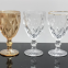 Wholesale Wedding Embossed Glass Cup Red Wine Glass Juice Beverage Glass Goblet