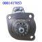 Bosch 0001417053 Automotive Starter Motor Manufacturing Starter Motor 6.5kw China 24V Engine Starter for Renault Truck