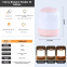Modern USB Rechargeable Cordless LED Night Table Lamp Dimmable Touch Control Bedroom Camping Hotel Ambient Lighting ABS Body