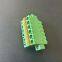 Plug-in wiring plug 2EDGKDM-5.08mm pitch PCB copper flame-retardant terminal green connector 2P-24P