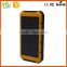 Most popular hardstyle 10000mah solar mobile phone charger in Africa