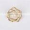 Fashion river born pearl flower designs brass brooch women jewerly set wholesale