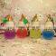 5ml mini cylinder shape Hanging empty car perfume bottle with pendant decoration