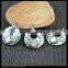 LFD-0032P ~ wholesale Round Shape Paua Abalone Shell Pave Rhinestone Crystal Charms Pendants For Necklace Jewelry