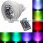 Famous 24 Key Remote Control rgb led spot lights Aluminum color changing spot lamps mr16 rgb led spot 12v