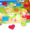 2015 top sale early learning kids body wooden puzzle set