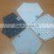 100% cotton fashionable baby bibs shaped triangle