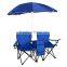 2015 high quality Umbrella Table Cooler Fold Up Beach Camping Chair