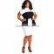 wholesale formal navy blue carving lace peplum dress