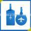 Customized made luggage tags airplane luggage tag aircraft logo rubber tag