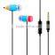 Newest Magic Pencil Stereo Earphone with Microphone and volum control SM-IP24
