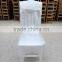 wood white wedding chair in banquet