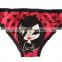 Girl and women's cotton elastane punk funk printing shorty brief
